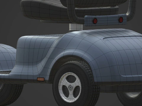 Generic Mobility Scooter 3D Model