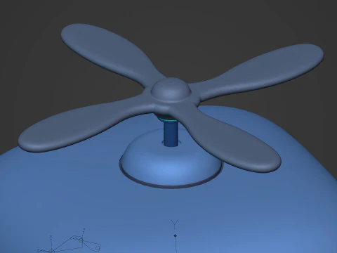 Cartoon Robot -- Rigged 3D Model