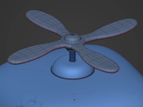 Cartoon Robot -- Rigged 3D Model