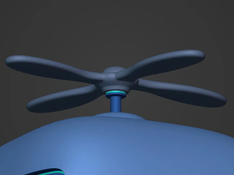 Cartoon Robot -- Rigged 3D Model