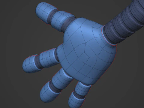 Cartoon Robot -- Rigged 3D Model