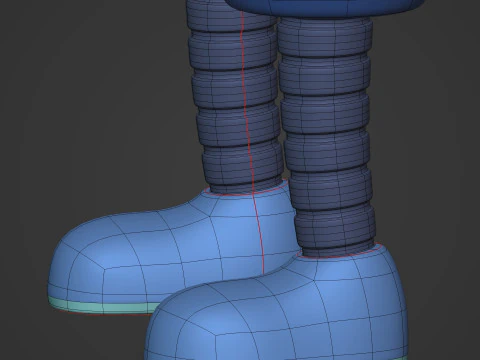 Cartoon Robot -- Rigged 3D Model