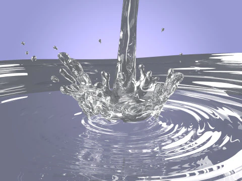 Crown Splash - Liquid - Water - Milk - Juice - Chocolate - Paint 3D Model
