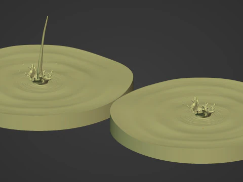 Crown Splash - Liquid - Water - Milk - Juice - Chocolate - Paint 3D Model