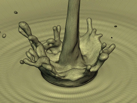 Crown Splash - Liquid - Water - Milk - Juice - Chocolate - Paint 3D Model