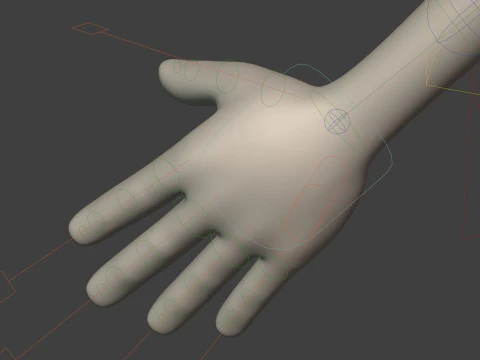 Cartton Stickman with IK and FK Rig 3D Model