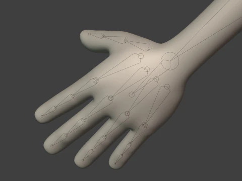 Cartton Stickman with IK and FK Rig 3D Model