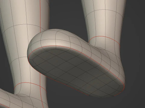 Cartton Stickman with IK and FK Rig 3D Model