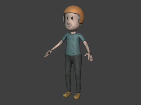 Cartoon Transport - Delivery Pack 3D Model