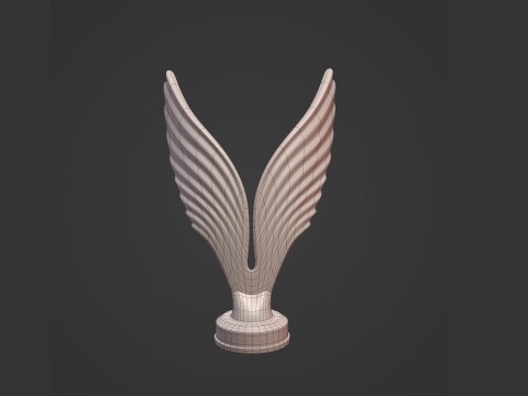 Figura de &aacute;guila abstracta Modelo 3D