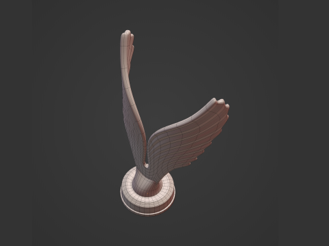 Figura de &aacute;guila abstracta Modelo 3D