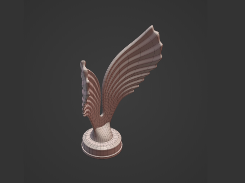 Figura de &aacute;guila abstracta Modelo 3D