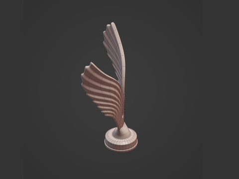Figura de &aacute;guila abstracta Modelo 3D