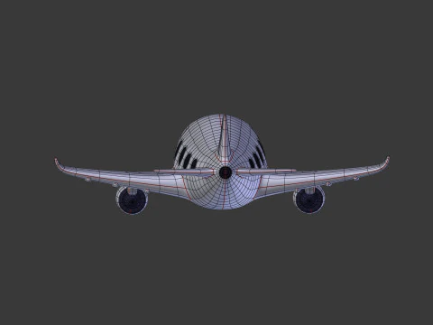 Cartoon Plane V3 3D Model
