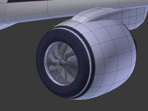 Cartoon Plane V3 3D Model
