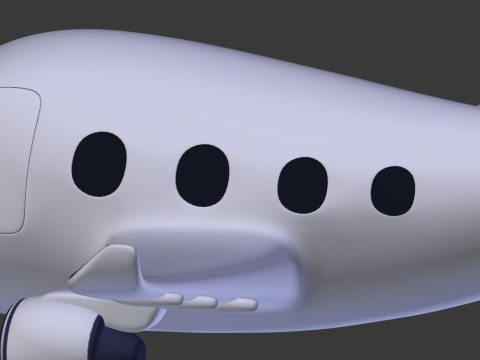 Avi&atilde;o dos desenhos animados V3 Modelo 3D
