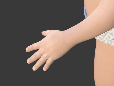 Modelo de beb&eacute; ama&ntilde;ado Modelo 3D