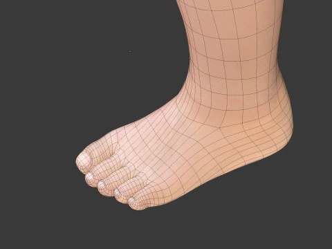 Rigged Baby Model 3D Model