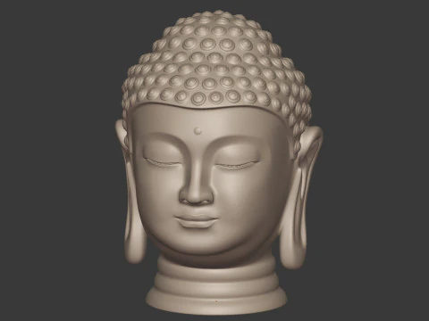 Buddha Bust - Head 3D Model