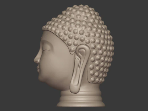 Buddha Bust - Head 3D Model