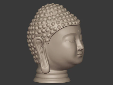 Buddha Bust - Head 3D Model