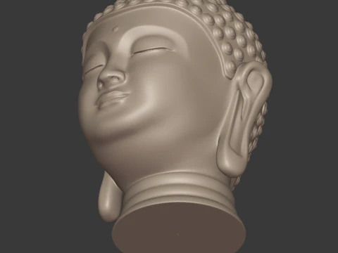 Buddha Bust - Head 3D Model
