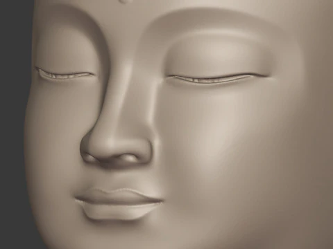 Buddha Bust - Head 3D Model