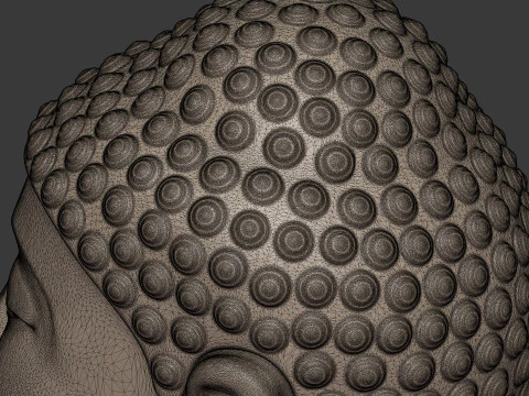 Buddha Bust - Head 3D Model