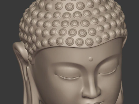 Buddha Bust - Head 3D Model