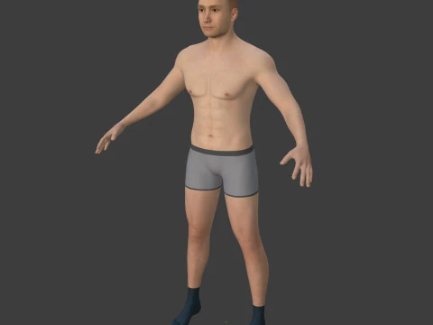 Construction Worker with High Quality FK-IK Rig 3D Model