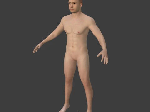 Construction Worker with High Quality FK-IK Rig 3D Model