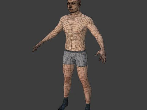 Construction Worker with High Quality FK-IK Rig 3D Model