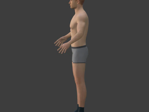 Construction Worker with High Quality FK-IK Rig 3D Model