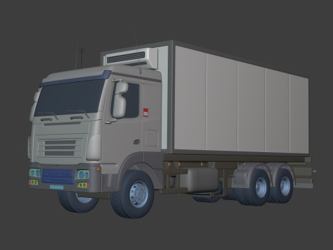 Generic Refrigerator - Small Container - Box Truck 3D Model