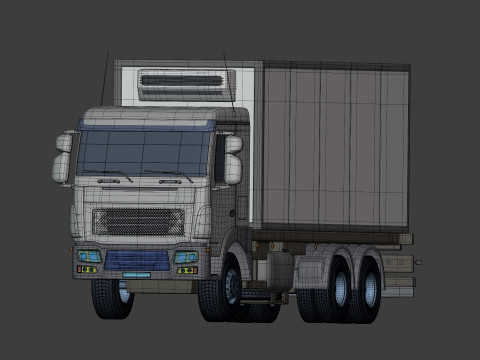 Generic Refrigerator - Small Container - Box Truck 3D Model
