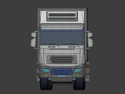 Generic Refrigerator - Small Container - Box Truck 3D Model