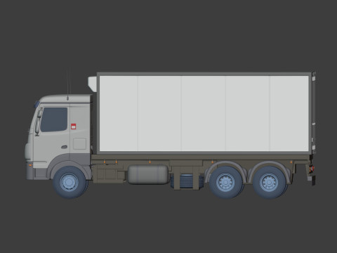 Generic Refrigerator - Small Container - Box Truck 3D Model
