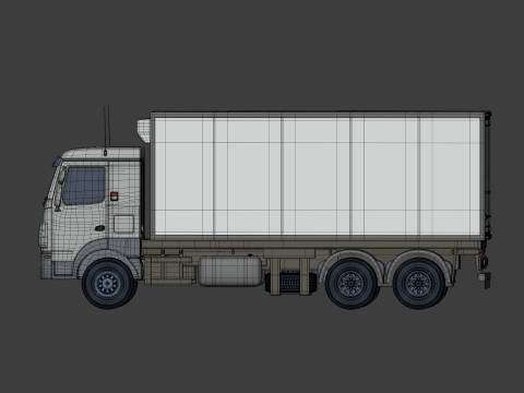 Generic Refrigerator - Small Container - Box Truck 3D Model