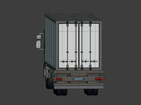 Generic Refrigerator - Small Container - Box Truck 3D Model