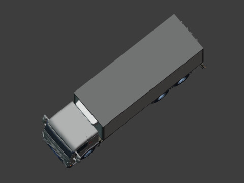 Generic Refrigerator - Small Container - Box Truck 3D Model