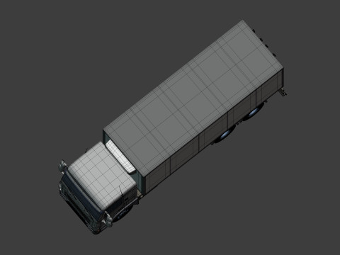 Generic Refrigerator - Small Container - Box Truck 3D Model