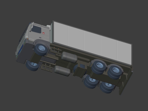 Generic Refrigerator - Small Container - Box Truck 3D Model