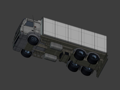 Generic Refrigerator - Small Container - Box Truck 3D Model