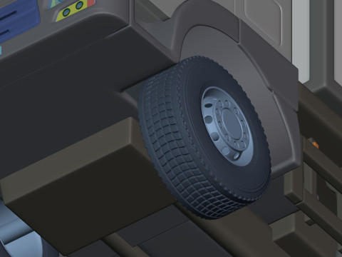 Generic Refrigerator - Small Container - Box Truck 3D Model