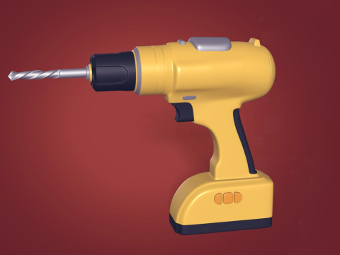 Perceuse sans fil Modèle 3D