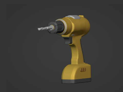 Perceuse sans fil Modèle 3D