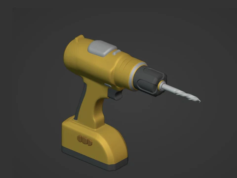 Cordless Drill 3D Model