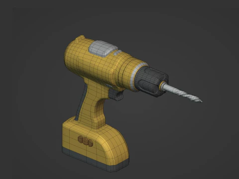 Cordless Drill 3D Model