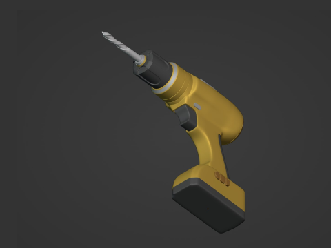 Perceuse sans fil Modèle 3D