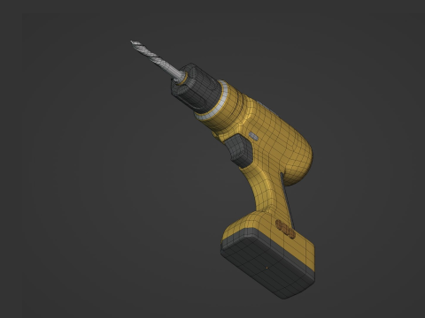 Perceuse sans fil Modèle 3D
